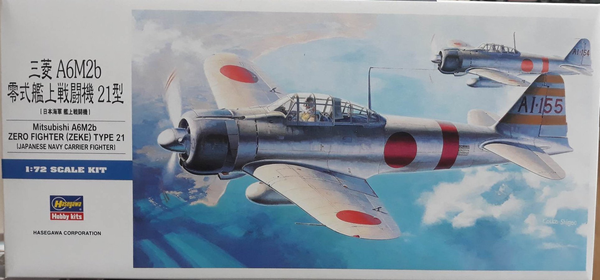 Hasegawa 1:72nd Scale Aircraft – MITSUBISHI A6M2 Zero Fighter Type 21 ...