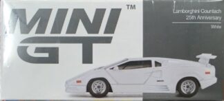 Mini GT 1:64th scale Diecast - Lamborghini Countach 25th Anniversary White - MGT1134