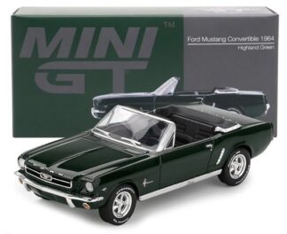 Mini GT 1:64th scale Diecast - Ford Mustang Convertible 1964 Highland Green - MGT1166
