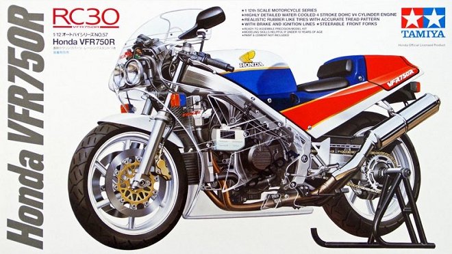 Tamiya 1:12th scale Motorcycle – Honda RC30 VFR750R – 14057 – Mr Models