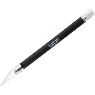 Excel Tools - Hobby knife soft handle anti roll colored Black - 16018