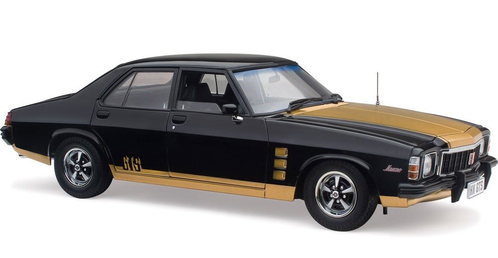 Classic Carlectables 1:18th scale Diecast - Holden HX Monaro Tuexdo Black - 18860