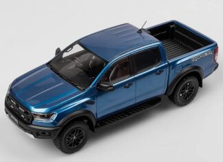 Authentic 1:18th scale Diecast - Ford Ranger Raptor - Performance Blue - ACD18FRR21G