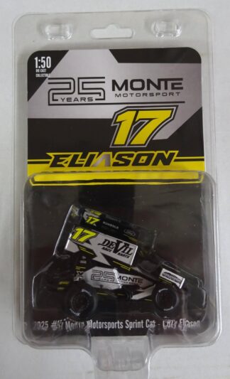 Acme 1:50 small scale diecast - 2025 #17 Monte Motorsports Sprint Car - Cory Eliason - #25009