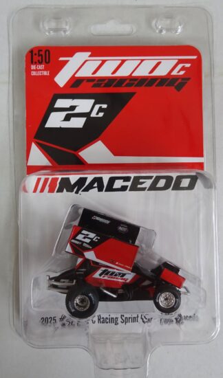 Acme 1:50 small scale diecast - 2025 #2C Two C Racing Sprint Car - Cole Macedo - #25013