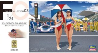 Hasegawa 1:24th scale Vehicle - 90's PADDOCK GIRLS FIGURE 2Kits - 29103