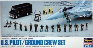 Hasegawa 1:72nd scale Figures - U.S. PILOT/GROUND CREW SET AIRCRAFT IN ACTION SERIES - H35007