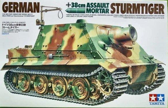 35177 Tamiya German 38Cm "Sturmtiger" 1/35th Plastic Kit 1/35 Military