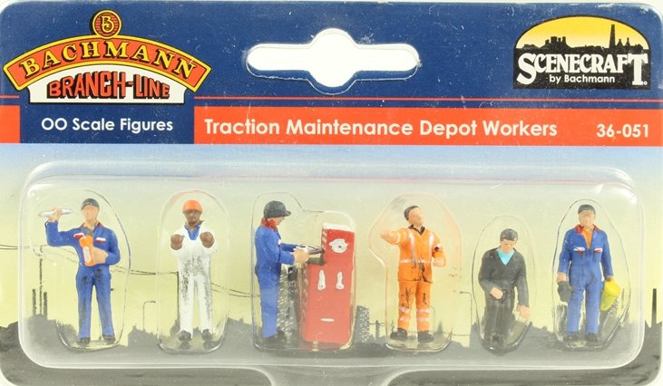 Bachmann Scenecraft 36-051 Traction Maintenance Depot Workers OO scale