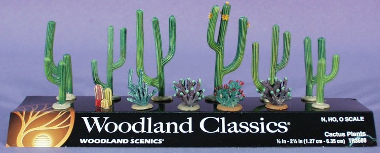 Cactus Plants Pack of 13 OO/HO trees Woodland Scenics TR3600 