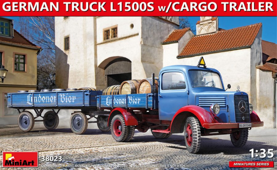 MiniArt 1:35th scale Military - German Truck L1500S w trailer - #38023