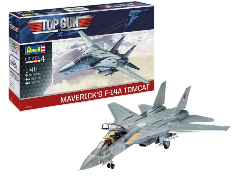 Revell 1:48th scale Aircraft – Maverick’s F-14A Tomcat ‘Top Gun’ – 3865 ...