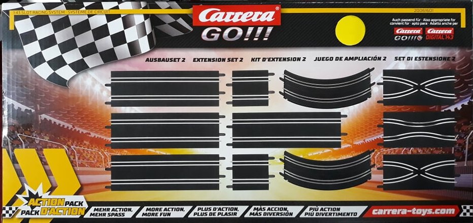 Carrera Go 1:43rd scale Slot Car – Track extension set 2 – 400114 – Mr  Models