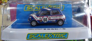 Scalextric 1:32nd scale slot car - Mini 1275GT - Patrick Motorsport - Richard Longman 1979 - #4337