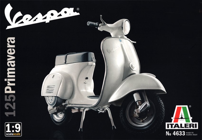 Italeri 1:9 Motorcycle kit - Vespa 125 Primevera - #4633 ...