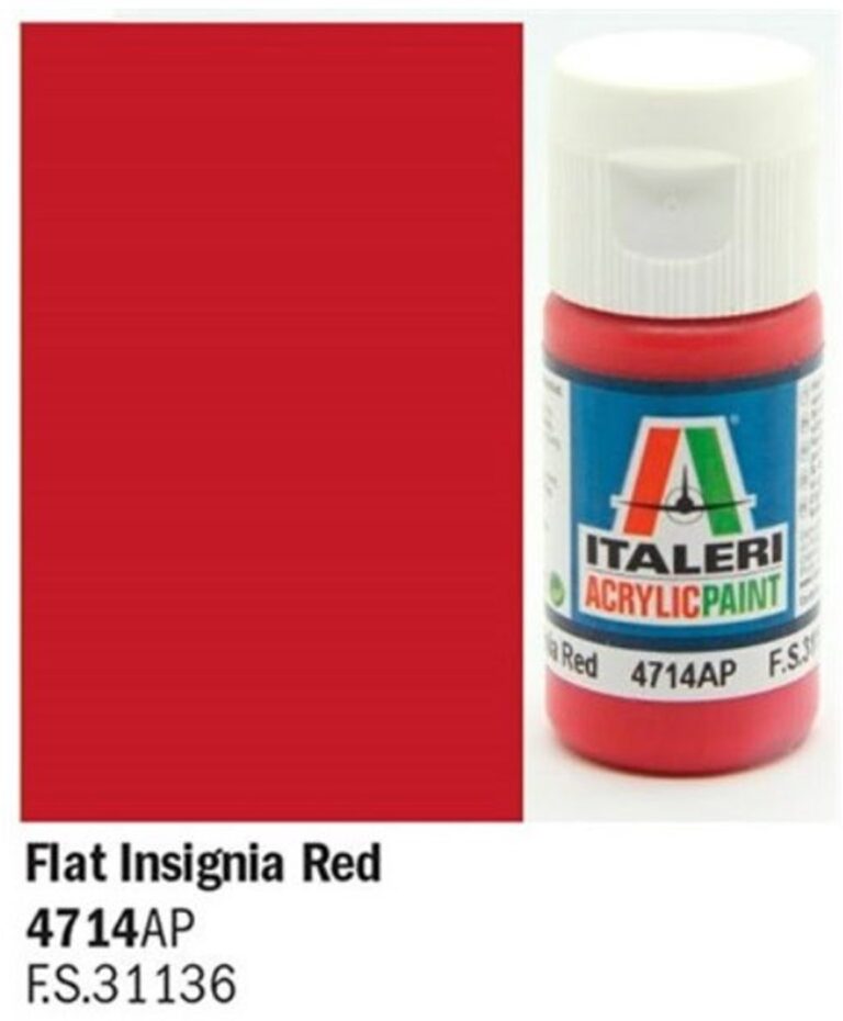 Italeri / Vallejo Acrylic Paint Flat Insignia Red 4714 Mr Models