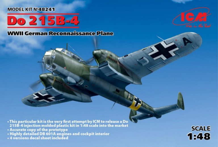 ICM 1:48th Scale Aircraft – Dornier Do215 B-4 – 48241 – Mr Models