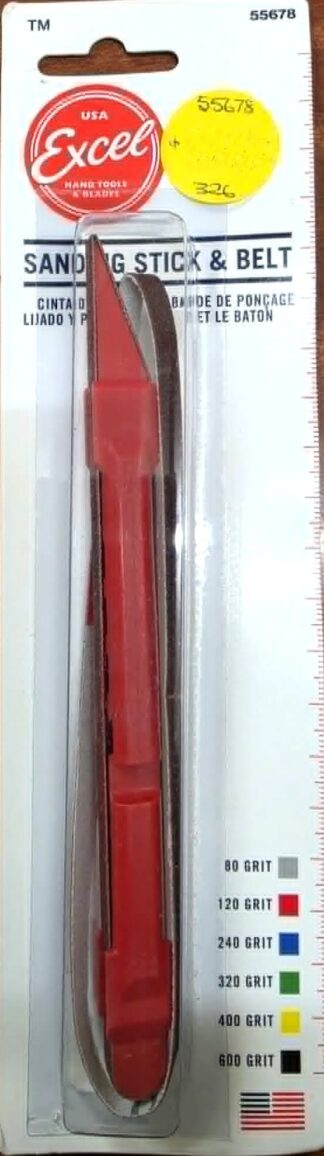 Excel Tools - Sanding Stick With Extra Belt: 120 Grit - 55678