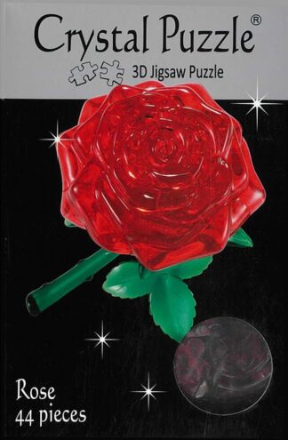 3D Crystal Puzzle - Red Rose - 5813