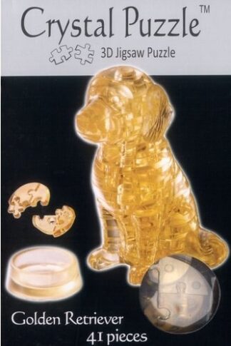 3D Crystal Puzzle - Golden Retriever - 5818