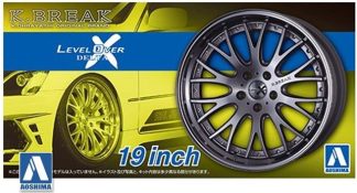 Aoshima 1:24th scale Accessory kitset - Rims & Tyres -  K-BREAK "LVL DELTAX19" - 6115