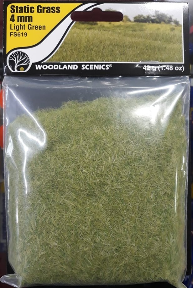 Light green static grass