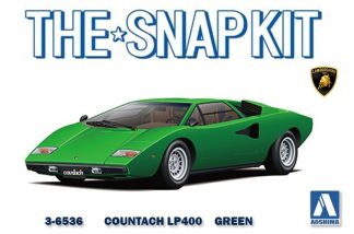 Aoshima Vehicles 1:32nd scale - Lamborghini COUNTACH LP400 - Green - 6536