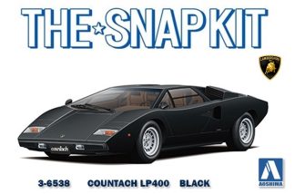 Aoshima Vehicles 1:32nd scale - Lamborghini COUNTACH LP400 - Black - 6538