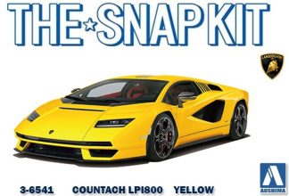 Aoshima Vehicles 1:32nd scale - LAMBO COUNTACH LPI800 - YELLOW - 6541