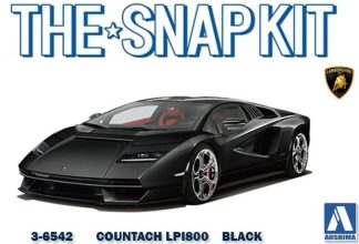 Aoshima Vehicles 1:32nd scale - LAMBO COUNTACH LPI800 - Black - 6542