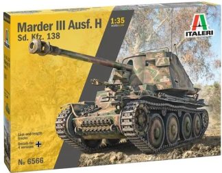 Italeri Military 1:35th scale – Marder III Ausf. H Sd. Kfz.138 – #6566 ...