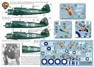 Ventura 1:72nd scale Decals - RAAF Bristol Beaufighter Mk.21 - V72106