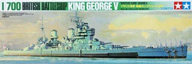 Tamiya 1:700th Scale Ship – British King George Battleship – 77525 – Mr ...