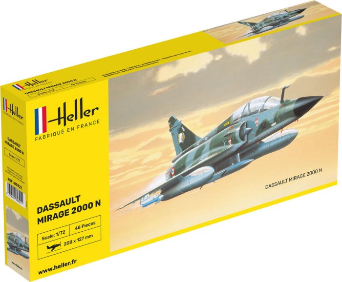 Heller Aircraft Kitset 1:72nd scale – Mirage 2000 N – #80321 – Mr Models