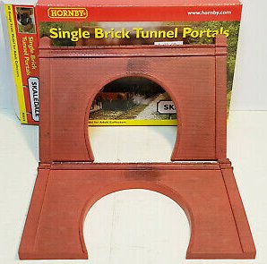 Hornby Double Brick Tunnel Portal x2 Model 