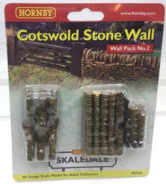 Hornby HO scale Building - Skaledale 00 Gauge Cotswold Wall Pack No 2 - R8540