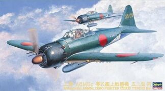 Hasegawa 1:48th scale Aircraft - Mitsubishi A6M5c ZERO FIGHTER [ZEKE] TYPE 52 HEI - H09072