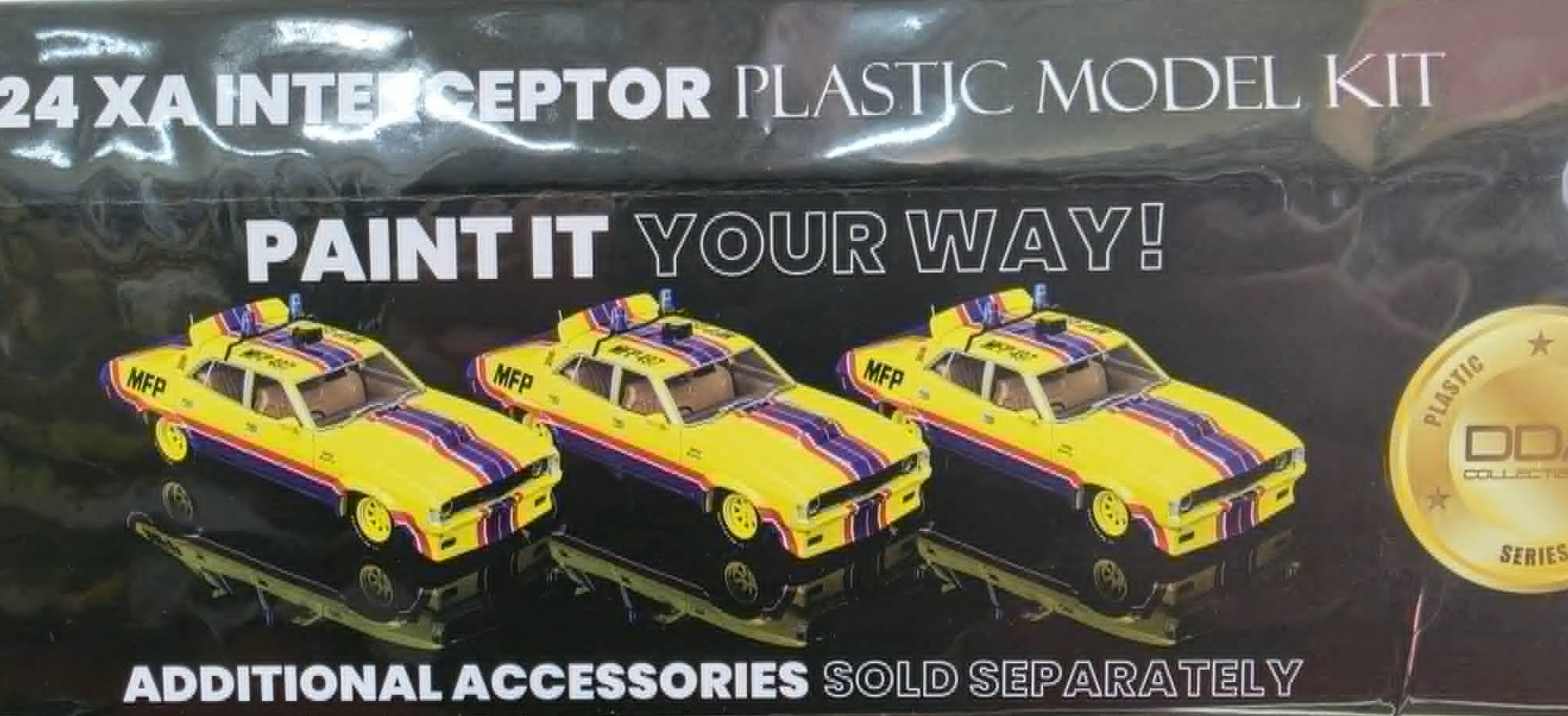 Diecast Distributors Australia 1:24th Plastic Scale Vehicle - Ford Falcon Plastic Kit XA Pursuit - DDA-912 - Image 3