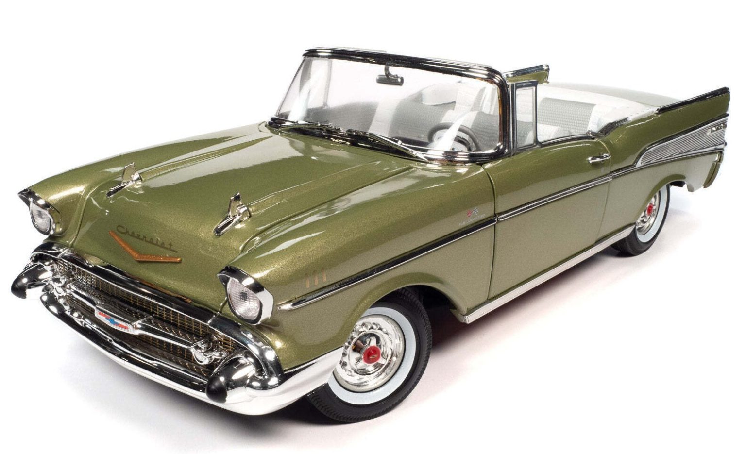 Autoworld 1:18th scale Diecast – 1957 Chevy Belair Convertible – AW306 ...