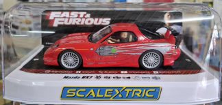 Scalextric 1:32nd scale slot car - The Fast & Furious Dom Toretto’s Mazda RX-7 - #4592
