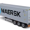 Semi-remorque porte-container 1/24 gris Maersk - Solido