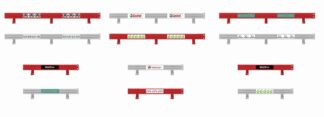 Scalextric Slot Car 1:32nd Scale Spares - Scalextric Crash Barriers With Stickers - C8191
