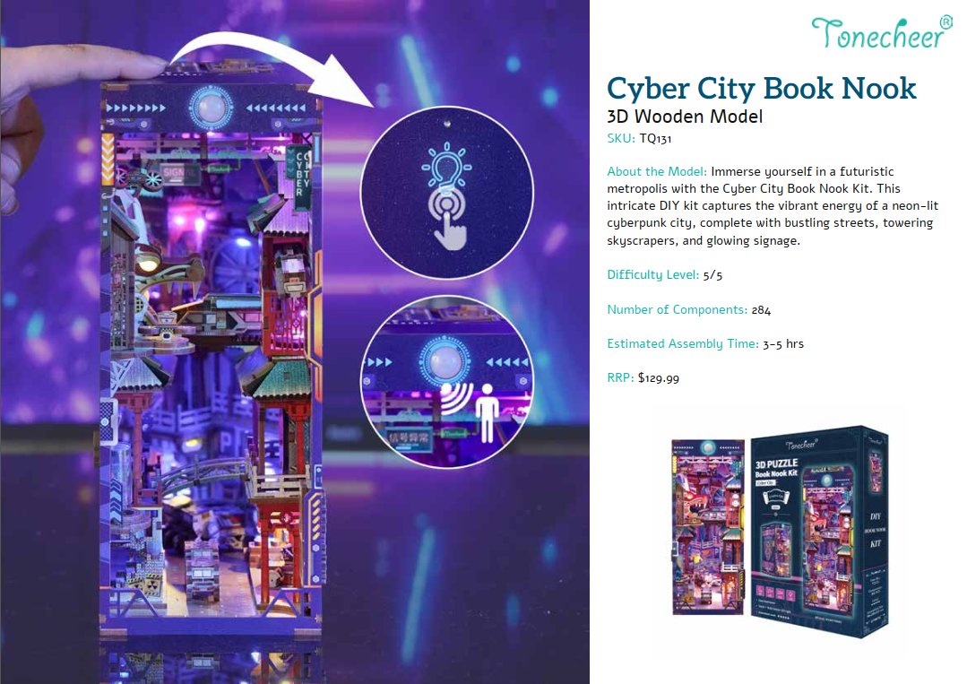 Tonecheer 3D Plywood Models - Cyber City - #TQ131