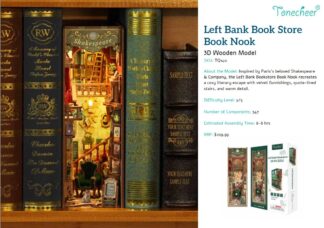 Tonecheer 3D Plywood Models - Left Bank Bookstore - #TQ140