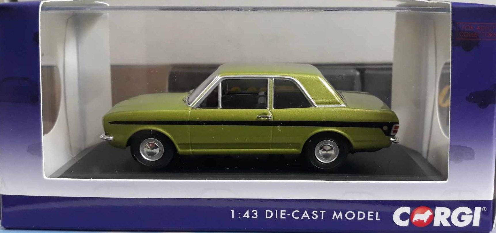 Vanguards 1:43rd scale Diecast – Ford Cortina Mk2 Lotus Green – 04121 ...